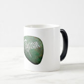 古さびの緑の変形させるマグ モーフィングマグカップ (正面右)