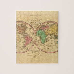 古さ1からの世界地図 ジグソーパズル