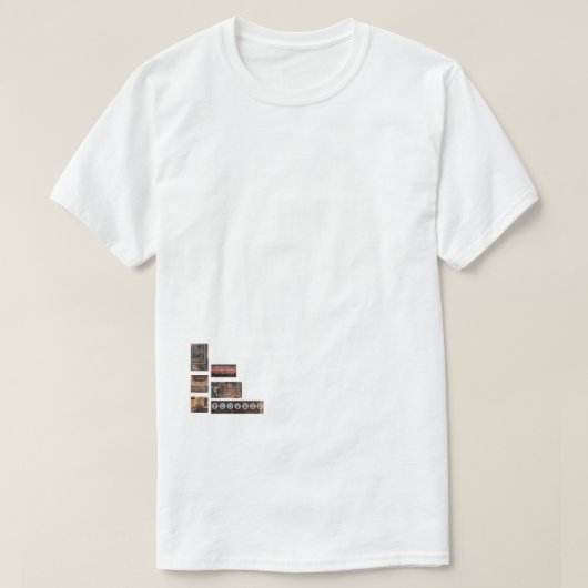 古びたものたち ― Hem Print T-Shirt Tシャツ (デザイン正面)