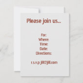 古びた納屋の木の板のビンテージ風味のある剥げたペイントのシャビーな感じ 招待状 (裏面)