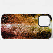 古びた繊維質の不思議なテクスチャーと汚れや焦げ iPhoneケース (裏面横)