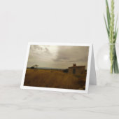 古びた農村の風景 カード (正面)