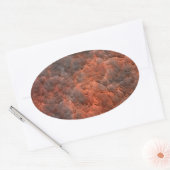 古びた錆びた金属 楕円形シール (封筒)