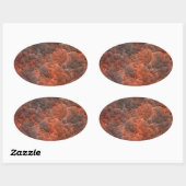 古びた錆びた金属 楕円形シール (シート)