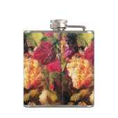 古ぶどうブドウ園ぶどう及びぶどうつる植物モノグラム フラスク (裏面)