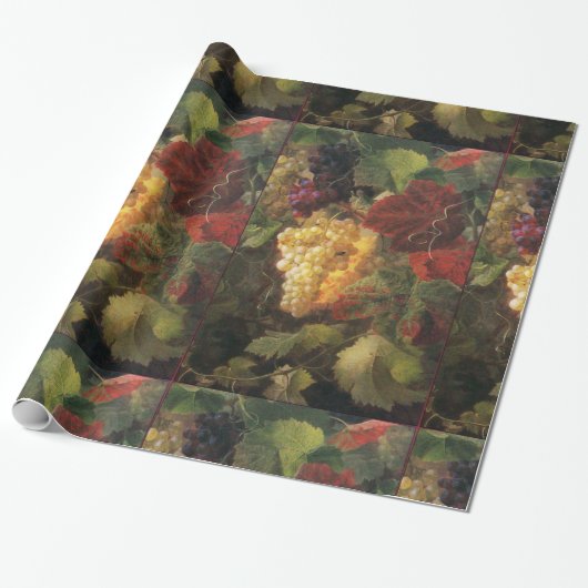 古ぶどうブドウ畑ワイン試飲パーティー ラッピングペーパー (アンロールド)