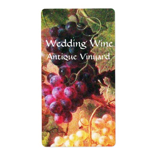 古ぶどうブドウ畑ワイン試飲パーティー ラベル (正面)