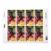 古ぶどうブドウ畑ワイン試飲パーティー ラベル (フルシート)