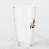 古エレガント英レタリングメリークリスマス タンブラーグラス (右)