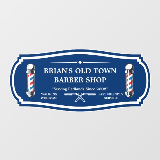 古カスタマイズいバファッションドーバーショップポールフロント ウィンドウサイン (シート)