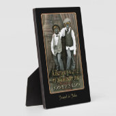 古カスタムい写真ブラザーヴィンテージテンプレート フォトプラーク (側面)