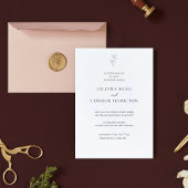 古クラシックい金の結婚式の招待 招待状
