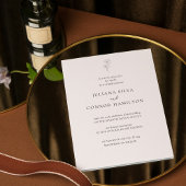 古クラシックい金の結婚式の招待 招待状