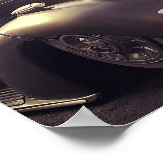 古クラシック車 ポスター (角)