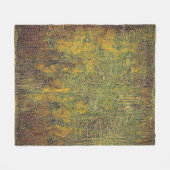 古グランジい背景や古ぼけた質感  フリースブランケット (正面(横))