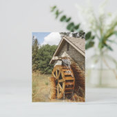 古スタイル水車 ポストカード (スタンド正面)