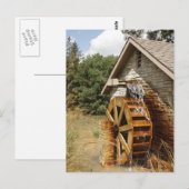 古スタイル水車 ポストカード (正面/裏面)