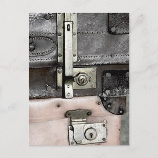 古スーツケースはがき ポストカード (正面)