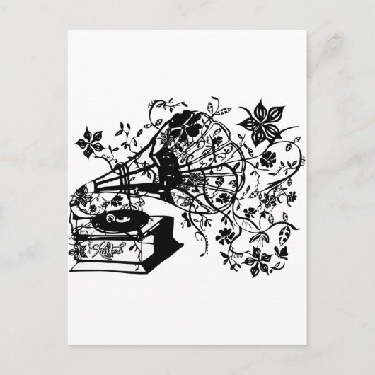 古ターンテーブル ポストカード (正面)