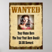 古パーソナライズされたい写真ポスターの募集 ポスター (正面)