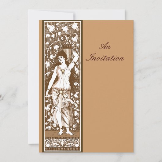 古ビクトリアンい装飾ファッションドパネル 招待状 (正面)