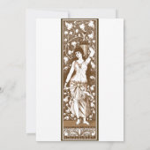 古ビクトリアンい装飾ファッションドパネル 招待状 (裏面)