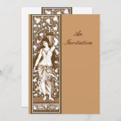 古ビクトリアンい装飾ファッションドパネル 招待状 (正面/裏面)