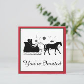 古ファッションの雪描そり 招待状 (スタンド正面)