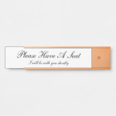 古ファッションドいお伝統的客様 サインプレート (正面)