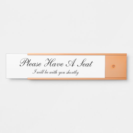 古ファッションドいお伝統的客様 サインプレート (正面)