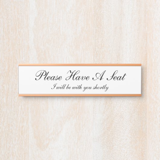 古ファッションドいお伝統的客様 サインプレート (正面)