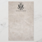 古ファッションドいアメリカの紋章文房具 便箋 (正面)