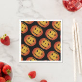 古ファッションドいハロウィーン、かぼちゃ スタンダードカクテルナプキン (インサイチュ)