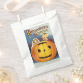 古ファッションドいハロウィーン、かぼちゃ フェイバーバッグ (クリップ留めされた状態)