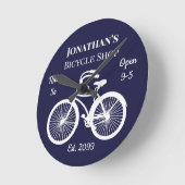 古ファッションドい自転車店が5セント ラウンド壁時計 (傾斜)