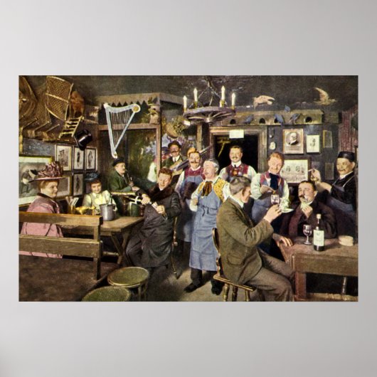 古ファッションドバーと人祝々の,パーティー ポスター (正面)