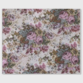 古ファッションドフローラ ラッピングペーパー (フラット)