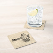 古ファッションド機 スクエアペーパーコースター (インサイチュ)