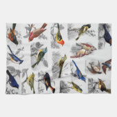 古ファッションド鳥 キッチンタオル (横)