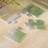 古フランス城の水彩画イラスト ジグソーパズル (側面)