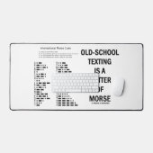 古メールや文字を打つは死人のギークだ デスクマット (キーボード&マウス)