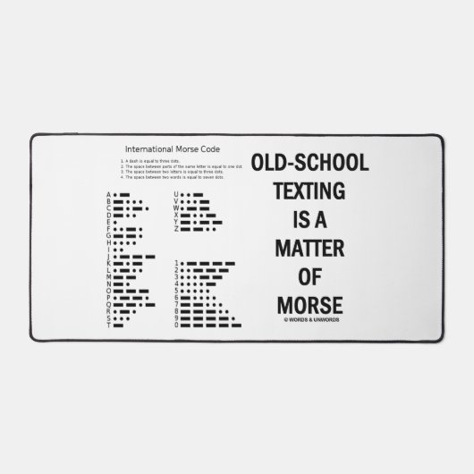 古メールや文字を打つは死人のギークだ デスクマット (正面)