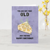 古ユニセックスいおもしろいNot Old Mature Cheese誕生日カード カード (黄色い花)