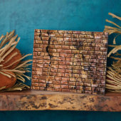 古レンガ壁テクスチャ フォトプラーク (側面)