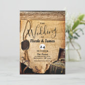 古ヴィンテージ海賊結婚巻 招待状 (スタンド正面)