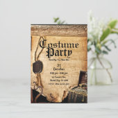 古ヴィンテージ海賊絵巻ハローウィンパーティ 招待状 (スタンド正面)
