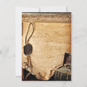 古ヴィンテージ海賊絵巻ハローウィンパーティ 招待状 (裏面)