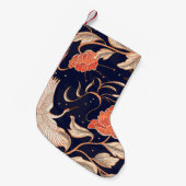 古中国の代スタイル美花びら スモールクリスマスストッキング (正面 (吊り時))