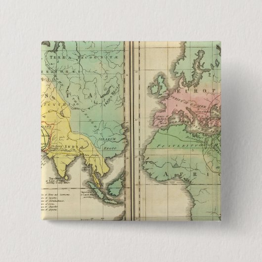 古人の知る世界 缶バッジ (正面)