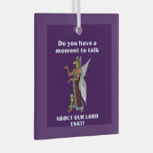 古代おもしろいUFOアヌンナキエイリアン ガラスオーナメント (正面右)